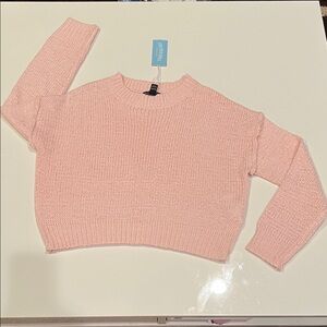 Soft Knit Pink Crewneck Sweater